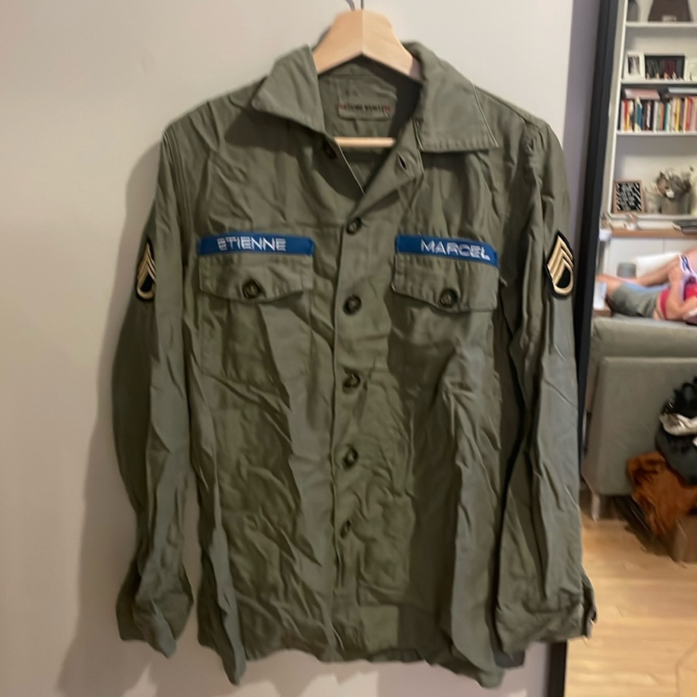 Etienne Marcel - military button up shirt